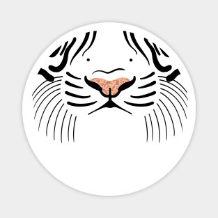 White Tiger face Magnet